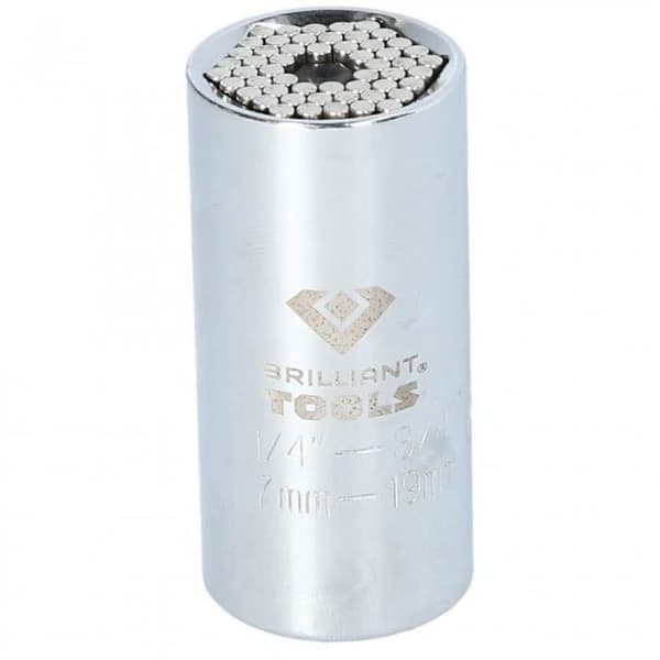Universell hylse 3/8", fra 7 til 19 mm