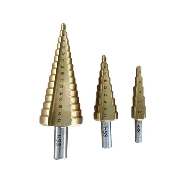 Koniske trinbor til metal 4 - 32 mm 3 stk.