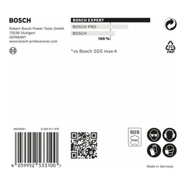 Borr till EXPERT SDS-Max 8X borr 22X800X920 mm - BOSCH - 2608900236