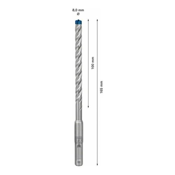 10 betongborrar för SDS-Plus perforator 7X 8 x 100 x 165mm - BOSCH EXPERT - 2608900167