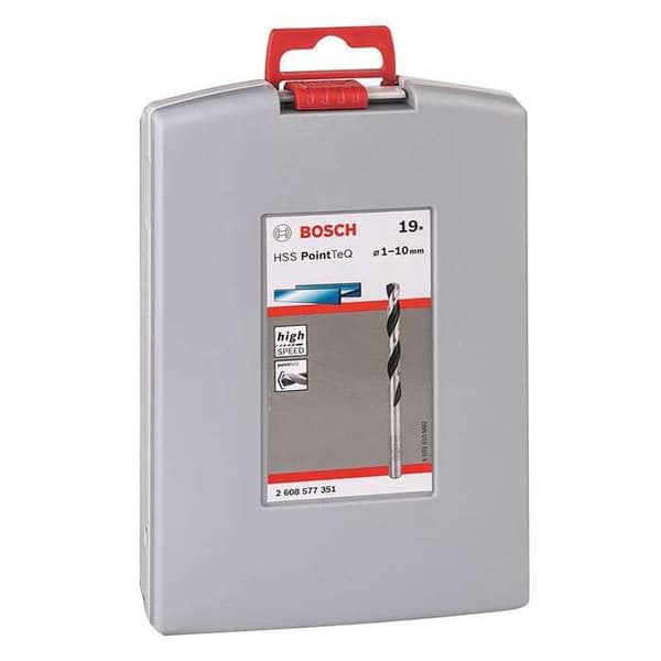BOSCH Låda med 19 HSS PoinTeQ metallborrar - 2608577351