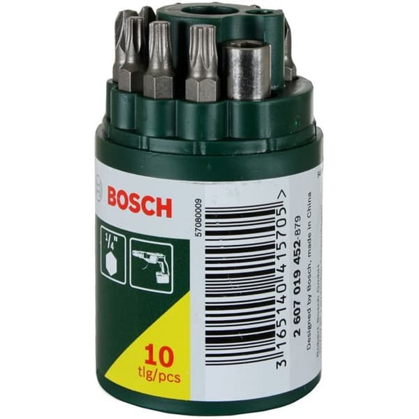 Accessoarer - BOSCH - Tonnelet 9 spetsar - Skruvning - Komplett paket - 2607019452