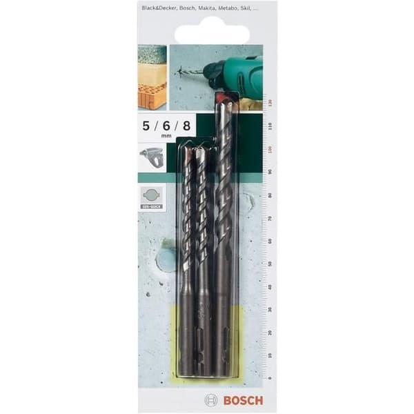 Bosch SDS-Quick betongborr - Set med 3 borr 5/6/8 mm