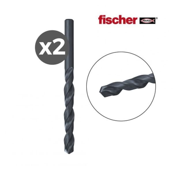 Förpackning med 2 hss-r d metallborr