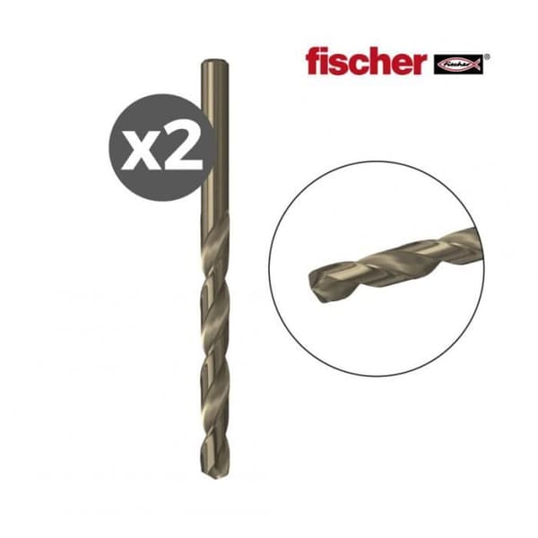 Förpackning med 2 hss-co metallborr 1,0x12/34 / 2k 530491 fischer.