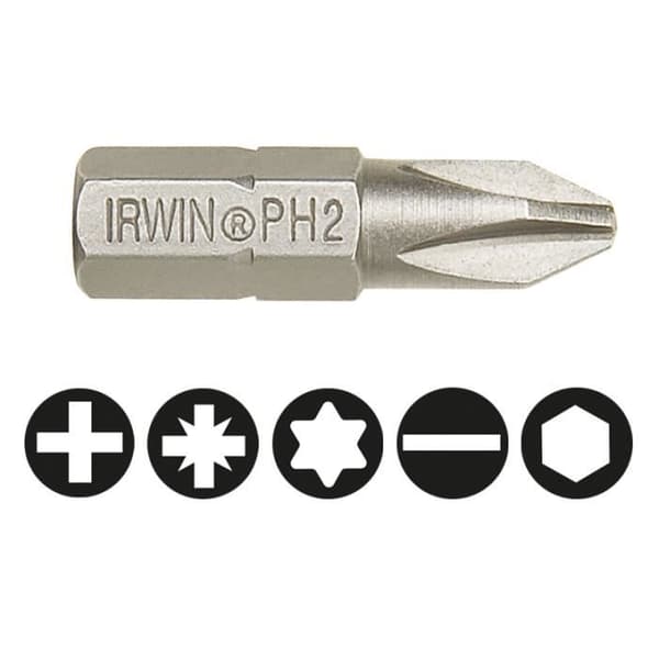 IRWIN Phillips PH2 skruvmejselspetsar 25 mm, 10-pack IRW10504331