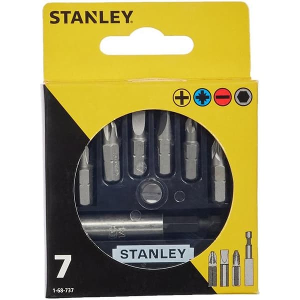 STANLEY 6-delad skruvmejselbitssats