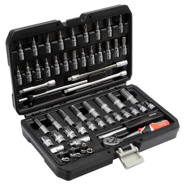 YATO YT-14501 56-delad verktygssats i svart metall