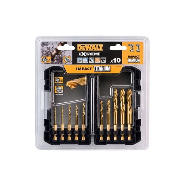HSS-Tin titanmetallborrsats - DeWALT - DT50050-QZ - 10 stycken