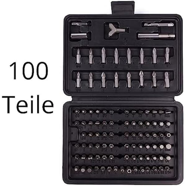 Benson Arrow Bit Set - 100 bitar med specialbitar och förvaringsbox