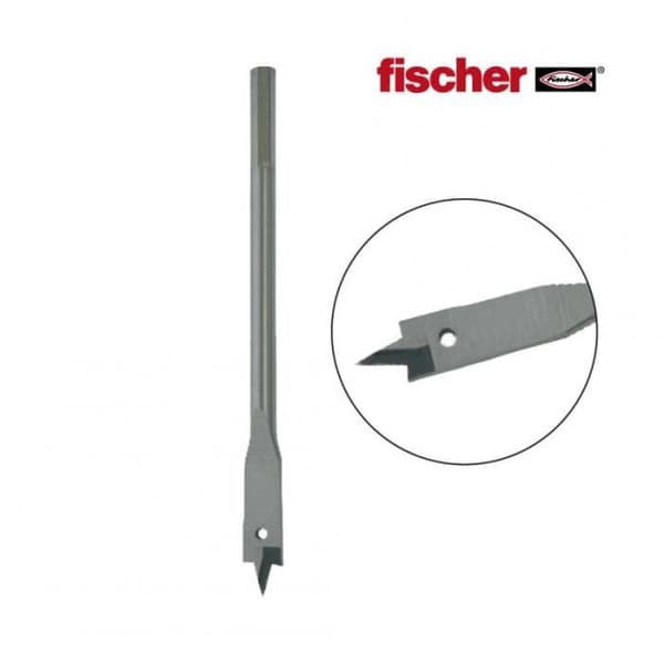Platt träbits - fischer - 24 mm - 1k - Skarp centreringsspets - Högt motstånd