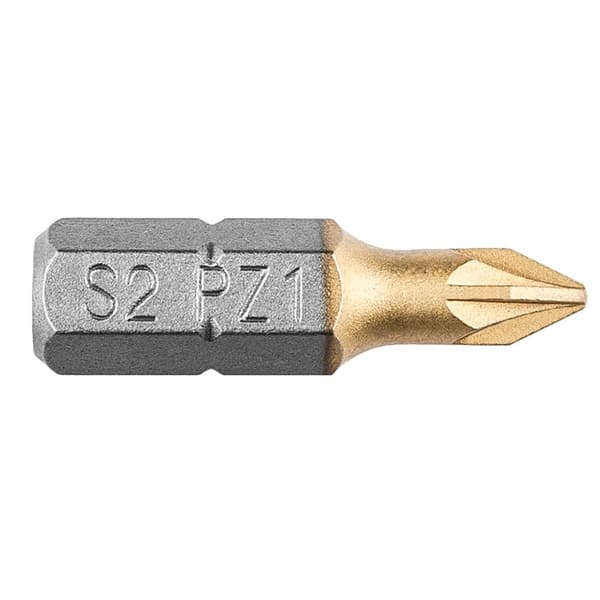 Skruetrækker bits PZ1 x 25 mm, 2 stk.