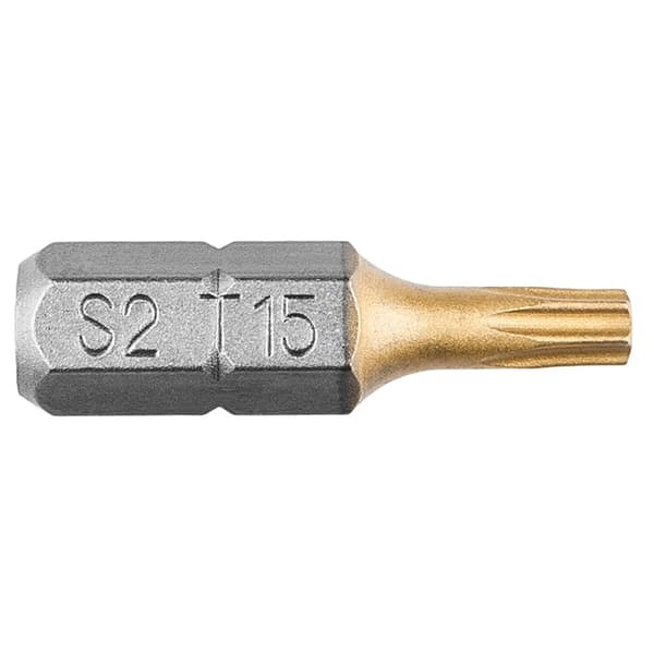Skruetrækker bits TX15 x 25 mm, 2 stk.