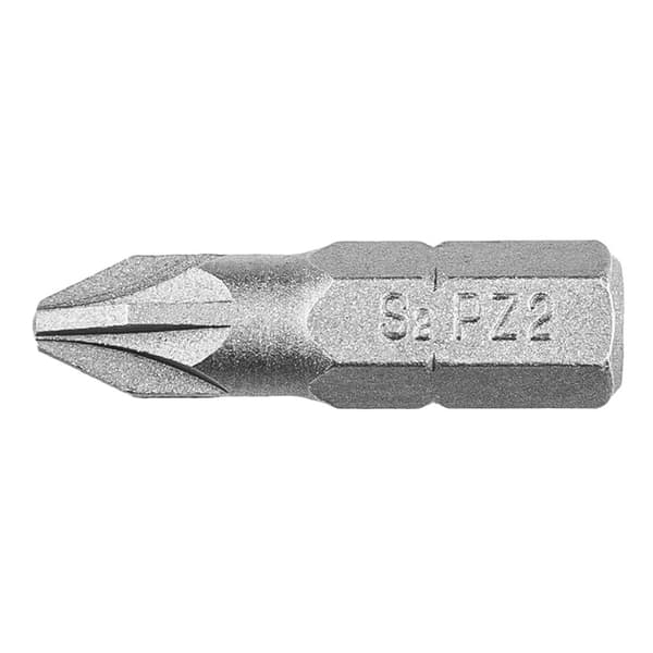 Skruetrækker bits PZ2 x 25 mm, 20 stk.