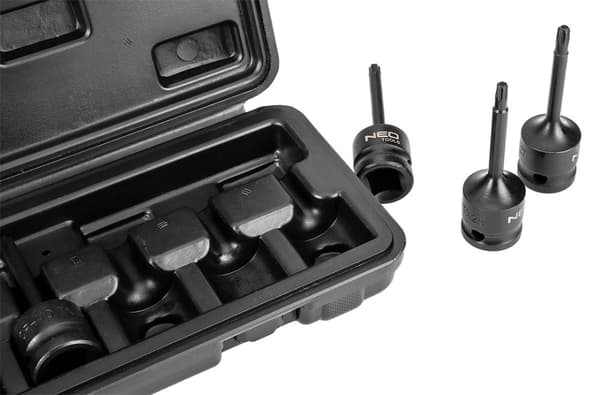 Torx 1/2" slagnøgler, sæt med 8