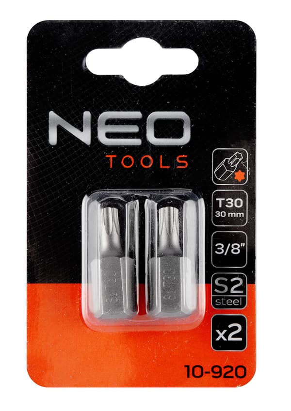 TORX bit T30 x 30 mm, S2 x 2 stk.