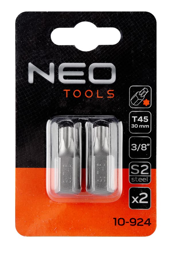 TORX bit T45 x 30 mm, S2 x 2 stk.