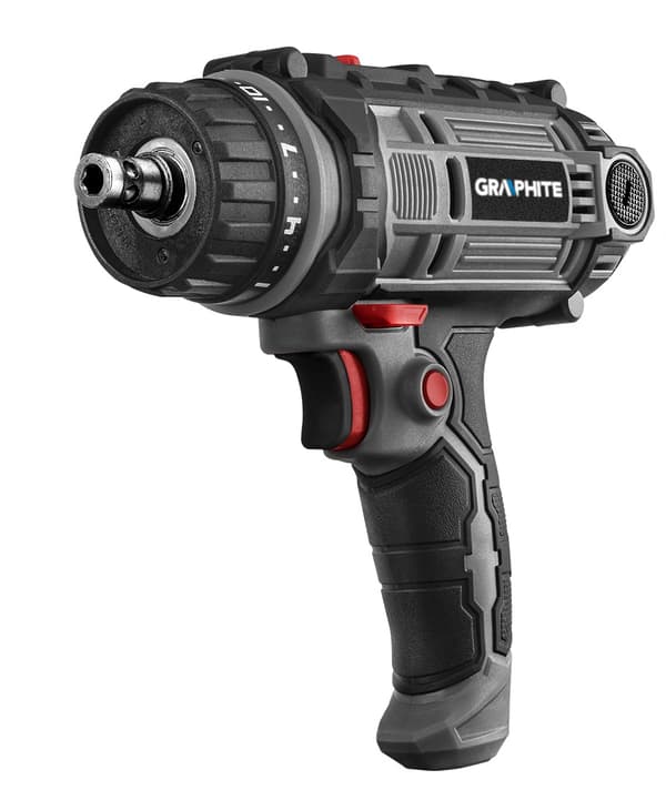 300 W akku bore-/skruemaskine, 10 mm selvlåsende borepatron, kuffert