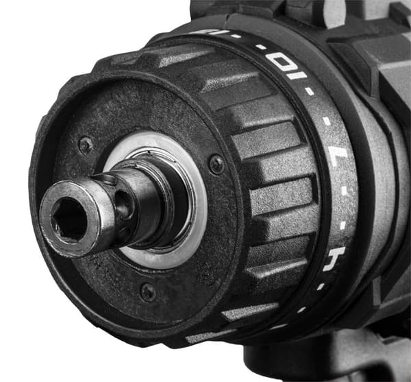 300 W akku bore-/skruemaskine, 10 mm selvlåsende borepatron, kuffert