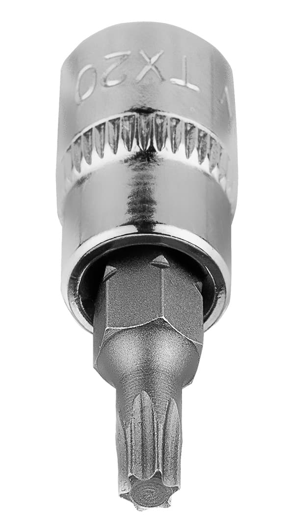 TORX TX20 bits på 1/4" hylsa, kort, 37 mm