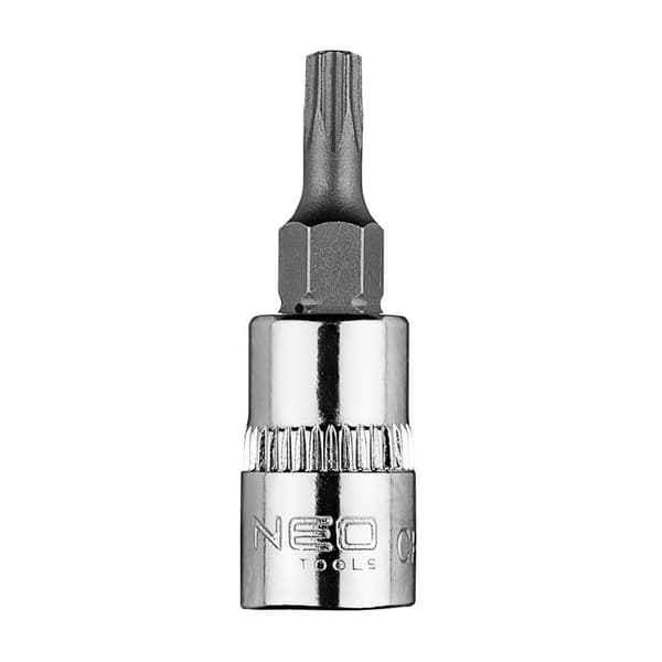 TORX TX20 bits på 1/4" hylsa, kort, 37 mm