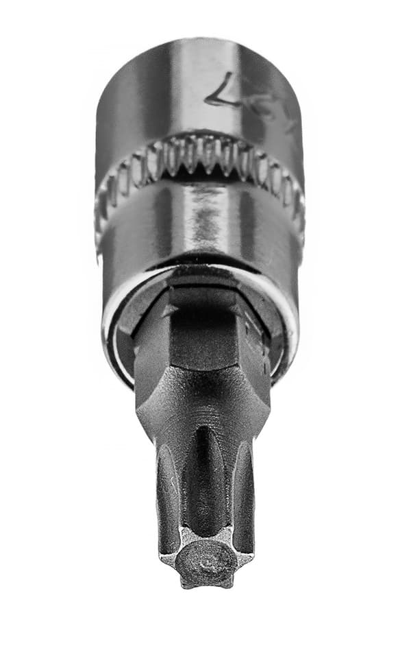 TORX TX27 bits på 1/4" hylsa, kort, 37 mm