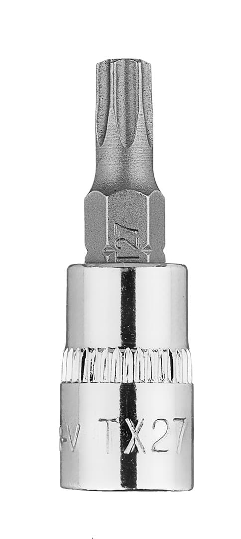 TORX TX27 bits på 1/4" hylsa, kort, 37 mm