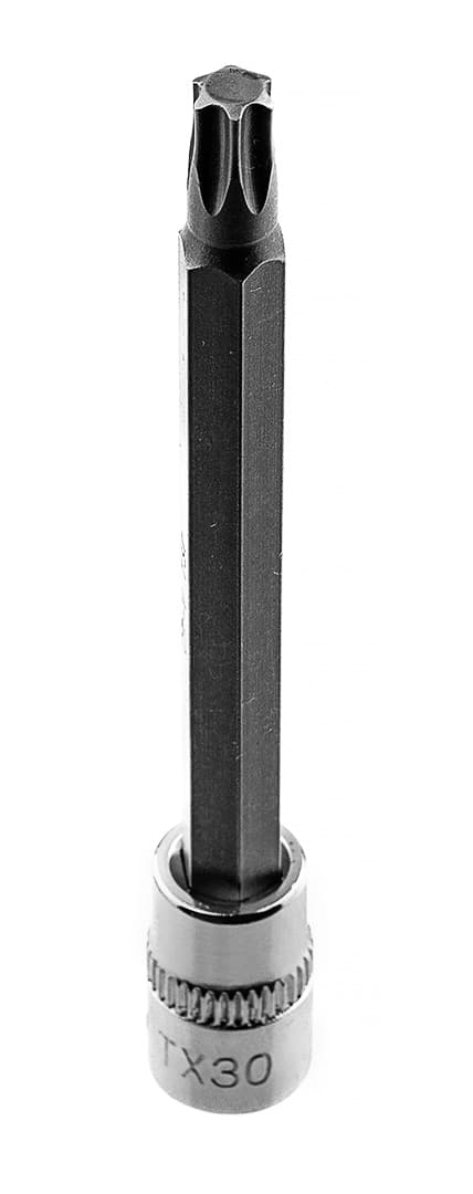 TORX TX30 bit på 1/4" fatning, lang, 87 mm