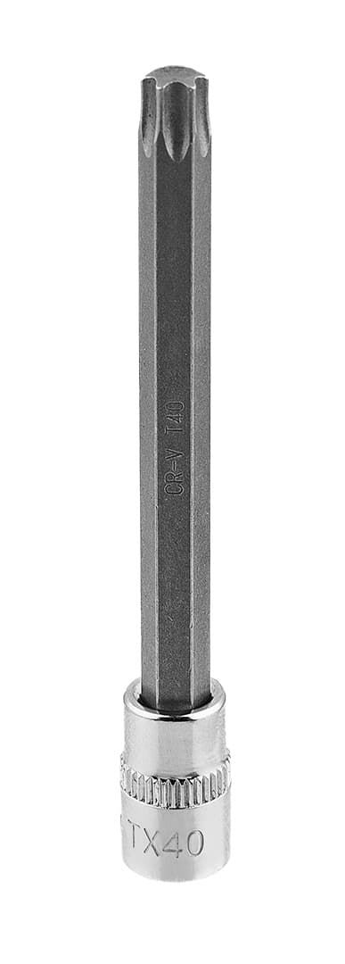 TORX TX40 bit på 1/4" fatning, lang, 87 mm