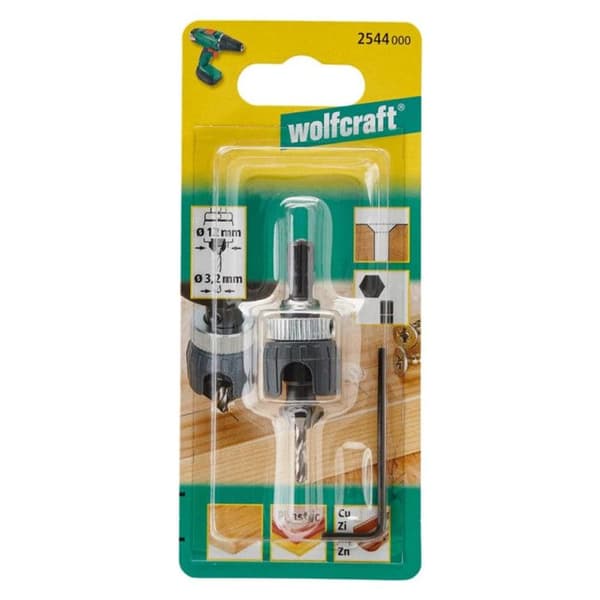 Pilotborr - wolfcraft - 2544000 - Metall - Ø 3,2 mm - Längd 12 mm