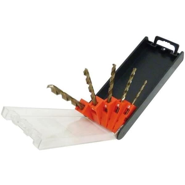 "Forets HSS 5% Kobolt RISS - Set med 5 borrar d.3 +4 +5 +6 +8mm"