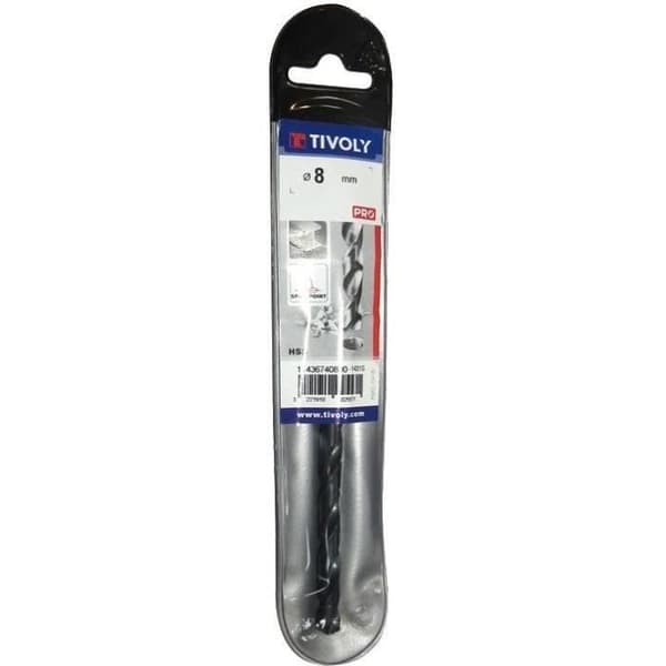 Foret - TIVOLY - TX - Ø 2.5-5.5mm - Cylindrisk svans - Korsslipad spets