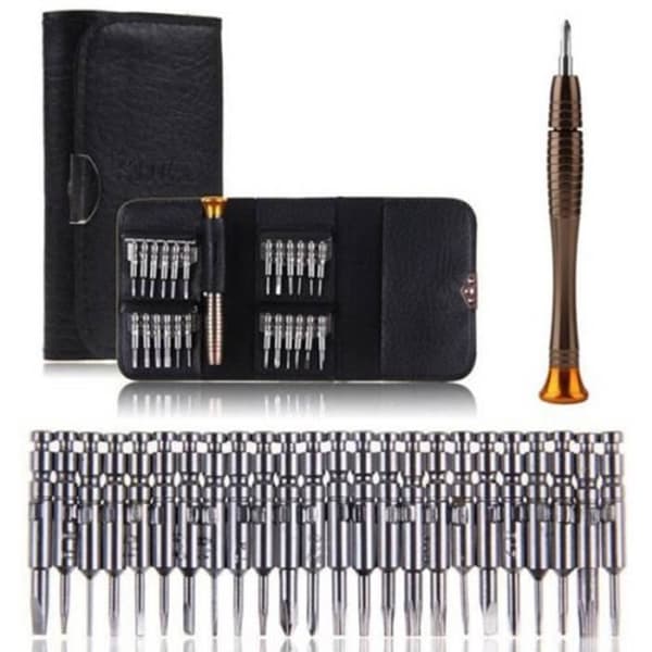 Verktygsreparationssats - Ej specificerad - 25 i 1 - Torx - Dimensioner 20x10.5 cm - Silver