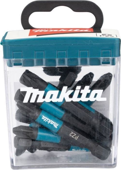 Skrupptip - Makita skruvhuvud - E-12413 - SKRUVDRAGARE PZ2-50mm /10st. PÅVERKAN Svartrut.