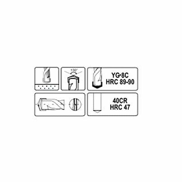 Foret - meche Yato - YT-4363 - Foret för rullbetong på 6 mm ()