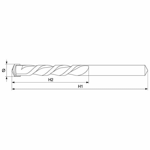 Foret - meche Yato - YT-4363 - Foret för rullbetong på 6 mm ()
