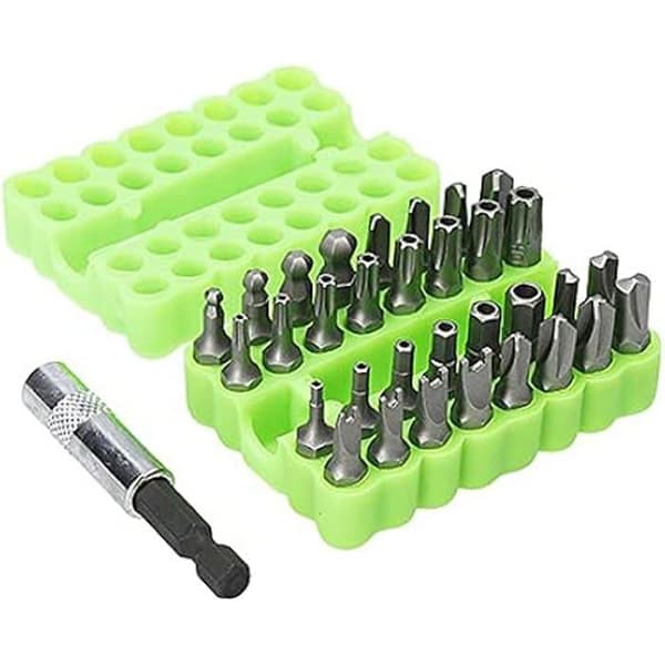 Skruvmejselbits - FERRESTOCK - Set med 33 bitar TS6, TS8, TS10 - Stål - 25 mm - Torx