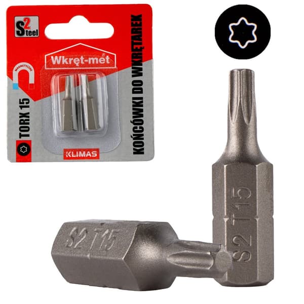 Skruvmejselbits TYP TORX-15 S2