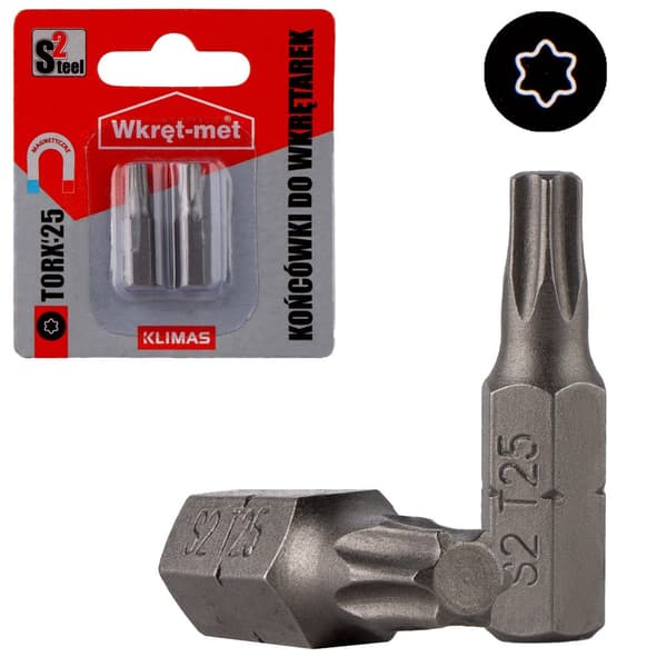 Skruetrækkerbit TYPE TORX-25 S2