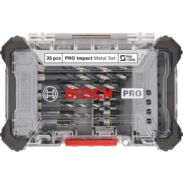 Blandad uppsättning av slagskruvmejselbits och PRO metallborr, 35 delar - BOSCH - 2608521U80