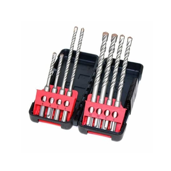 Set med 8 Toughbox-borr - BOSCH - 6, 8, 10 mm - SDS-Plus-borrset för borrning i sten och betong
