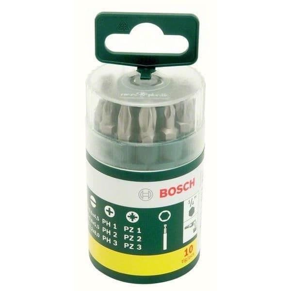 Pipa med skruvbits - BOSCH - 10 stycken - Borrtillbehör - Komplett förpackning - 2607019454