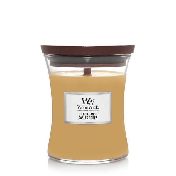 Yankee Candle Trisutten i trä Gyllene sandar medel 275G