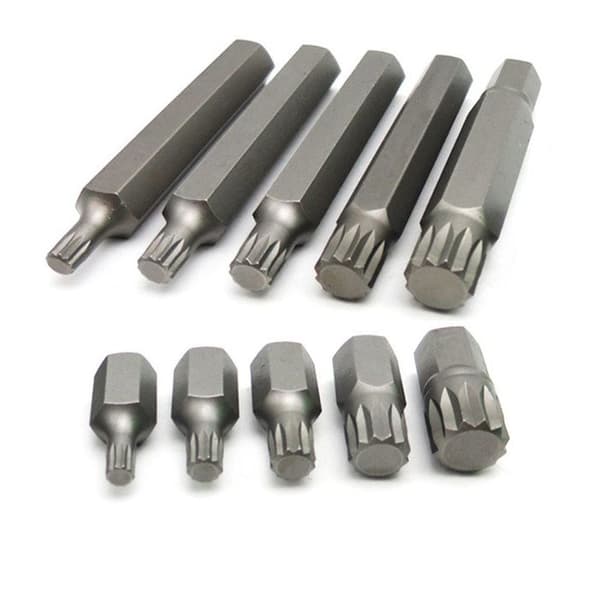 TD®-låda med 40 Torx-6-pannor, sexkantiga och spline-skruvmejselbitar försiktighetsåtgärder för användning konstruktionsskruvning gör-det-själv-bits