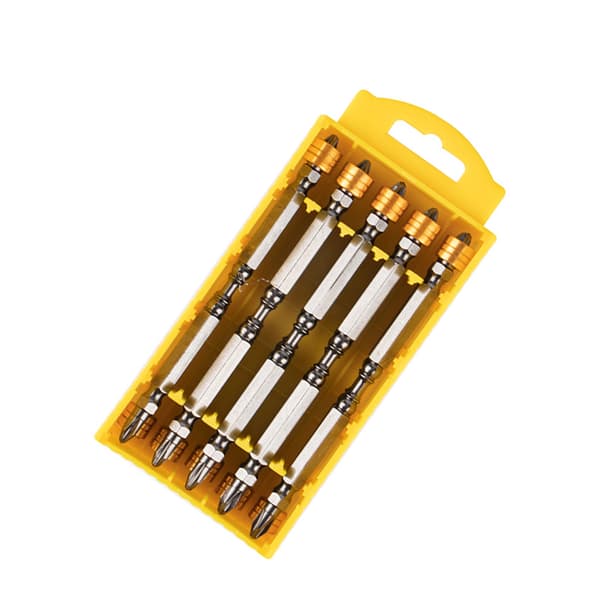 INF 110 mm forlænget dobbeltsidet magnetisk skruetrækkerbitsæt 10-pack