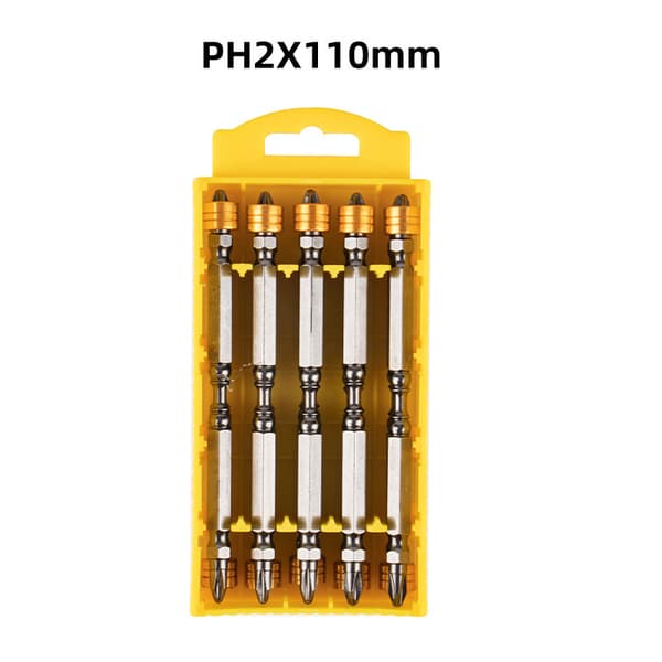 INF 110 mm forlænget dobbeltsidet magnetisk skruetrækkerbitsæt 10-pack