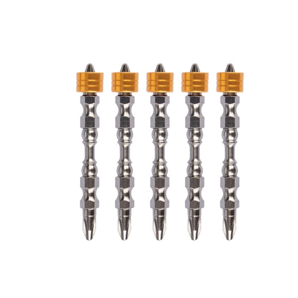INF Dobbelthovedet magnetisk skruetrækkerbitsæt 5-pack
