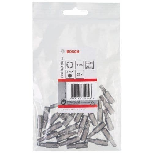 BOSCH Torx T 25 bitar - Set om 5
