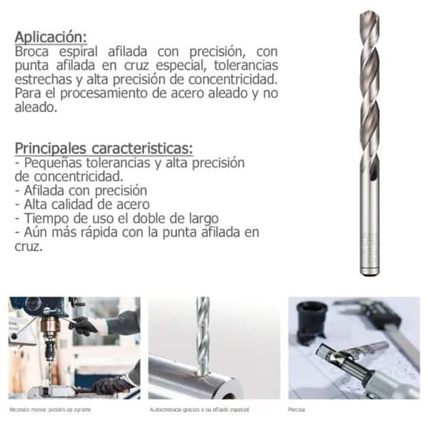 Foret - meche Alpen - 95400300100 - Pro Foret helicoidal, Grå, 3,0 mm
