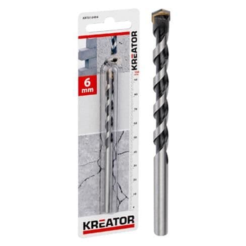Carbide-betong bor - KREATOR - Ø 18x400mm - djup gänga - borrverktyg